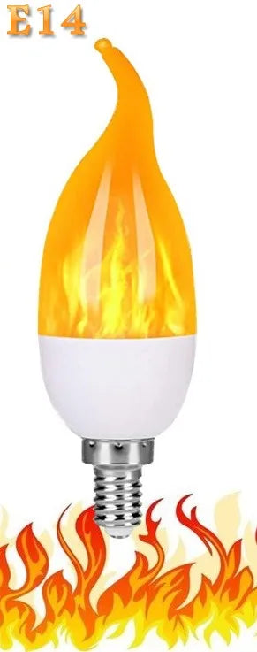E14 E27 B22 Led Simulated Flame Bulbs 9W 85-265V Luces Home Electronic Accessories Lamp Flame light Effect Bulbs Lampada