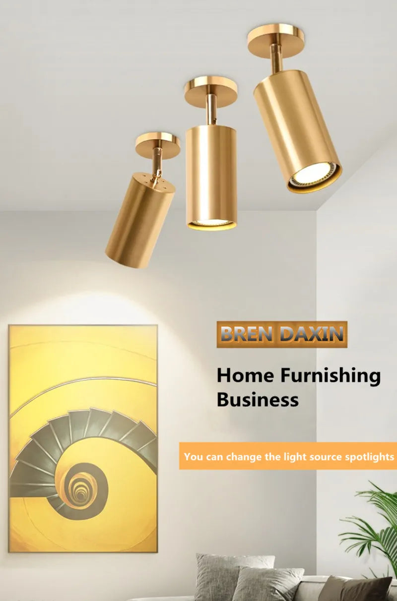 Dimmable LED downlight spot light 7w9W 12W Image wall retro wall lamp AC90V-260V ceiling lamp GU10 Indoor replaceable bulb