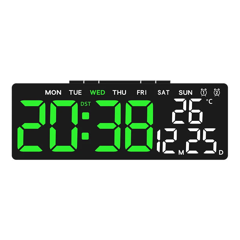 Digital Led Alarm Clock Temperature Date and Week Display Table Clock Night Mode Brightness Adjustable Electronic Alarm Clocks