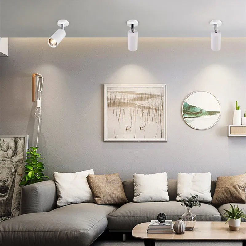 Dimmable LED downlight spot light 7w9W 12W Image wall retro wall lamp AC90V-260V ceiling lamp GU10 Indoor replaceable bulb