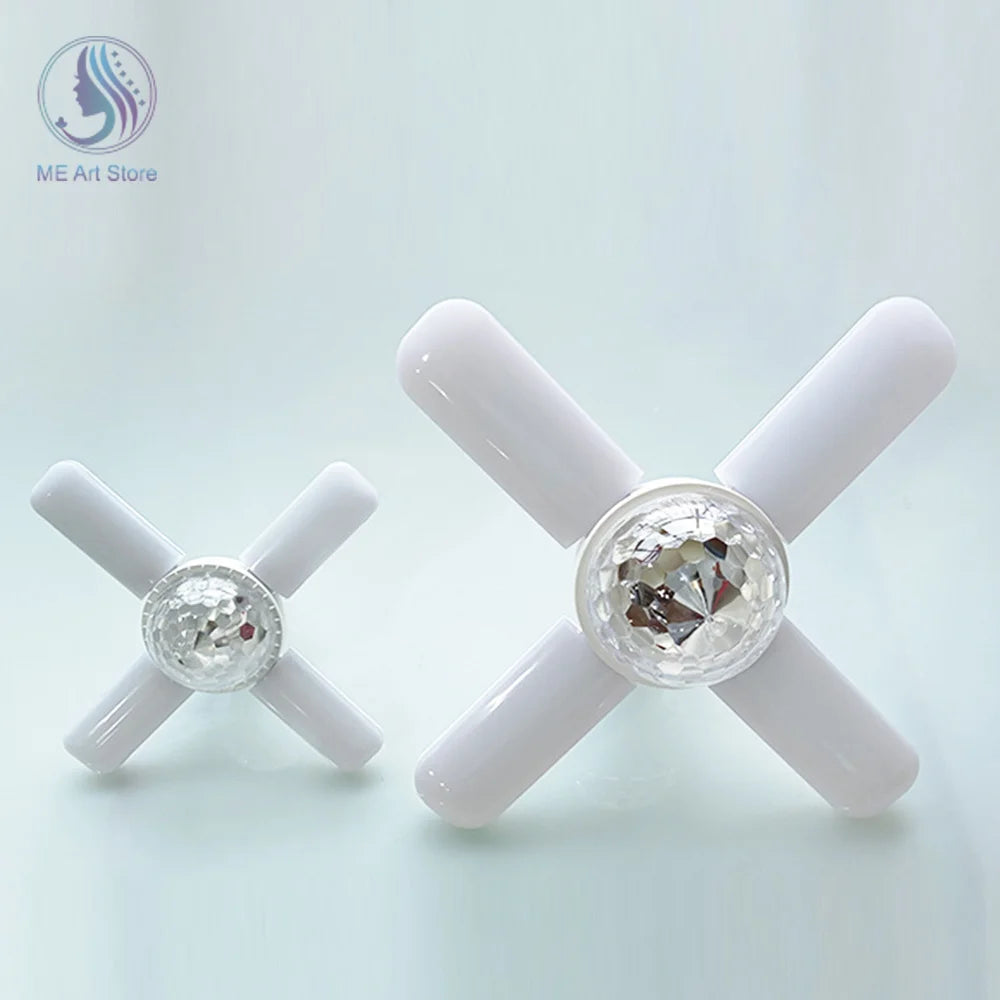 E27 LED Bulb Fan Blade Four-leaf Music Lamp Bluetooth Speaker Foldable LED Light Bulb Ceiling Light With Remote Controller