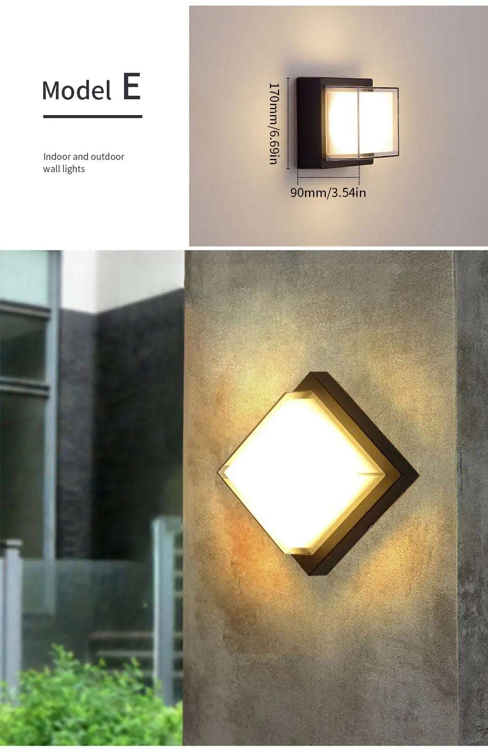 LED Outdoor Wall Light PIR Motion Sensor Wall lamp AC110V 220V Waterproof Modern Indoor Home Balcony Porch Garden Decoration