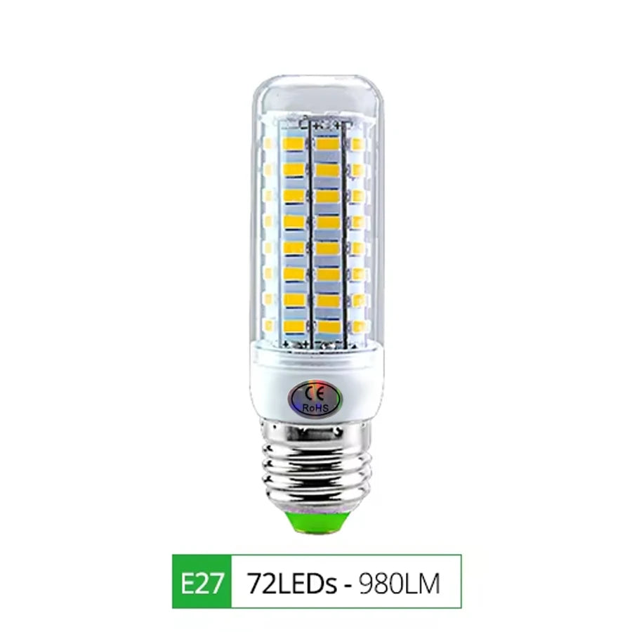 E27 LED Lamp E14 LED SMD 5730 220V Corn Light Bulbs 24 36 56 72LEDs Lamparas LED Chandelie For Home Decoration Ampoule Led Light