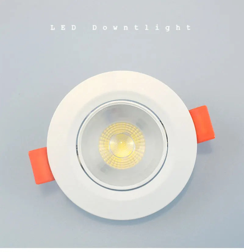 Ultrathin Led Downlight 7W 9W 12W 5W 3W 220V 110V Recessed Ceiling Light Round Square Panel Down Light Spotlight indoor Lighting