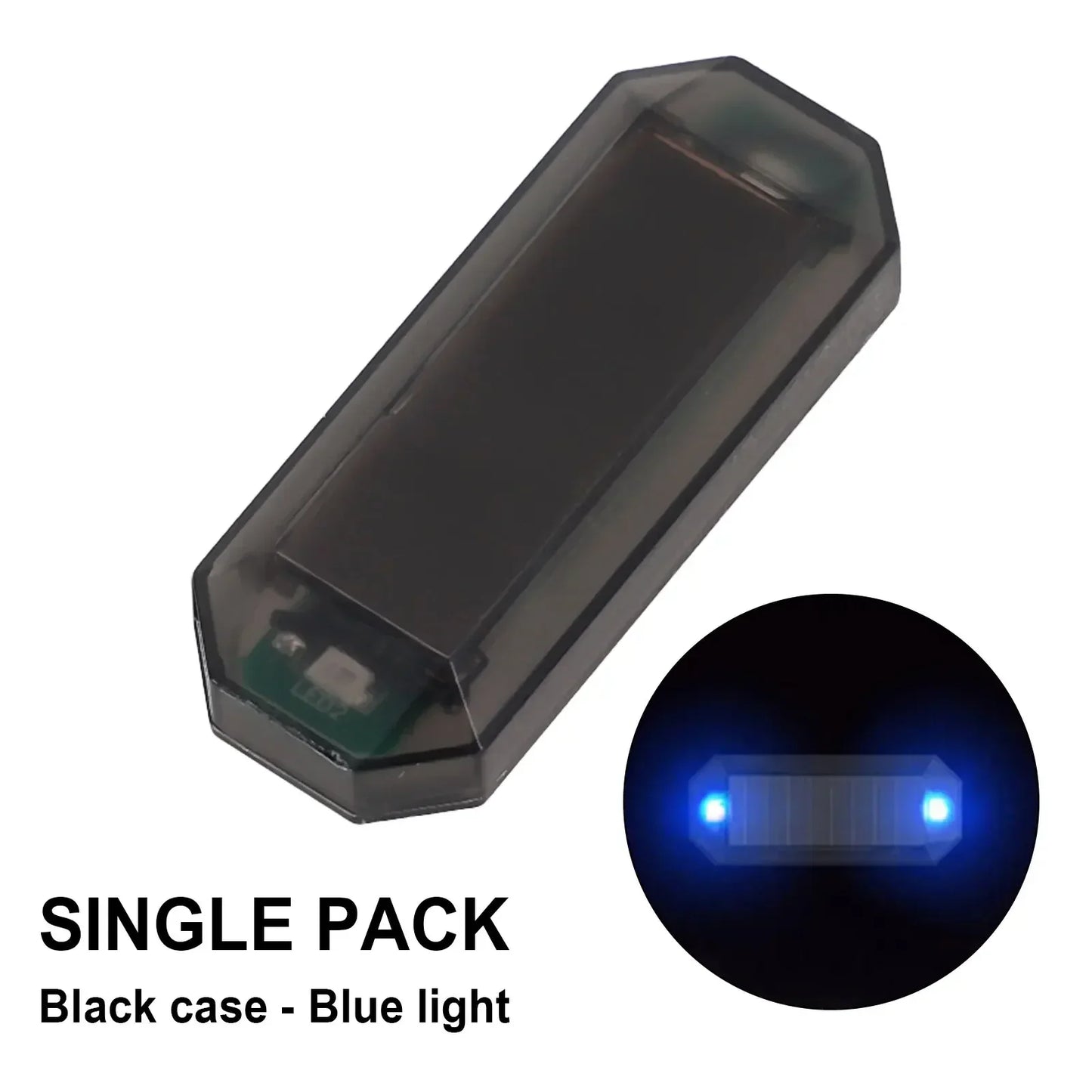 Mini LED Solar Power Car Warning Light Night Security Simulated Alarm Wireless Anti-Theft Caution Lamp Strobe Dummy Alarm Lamp