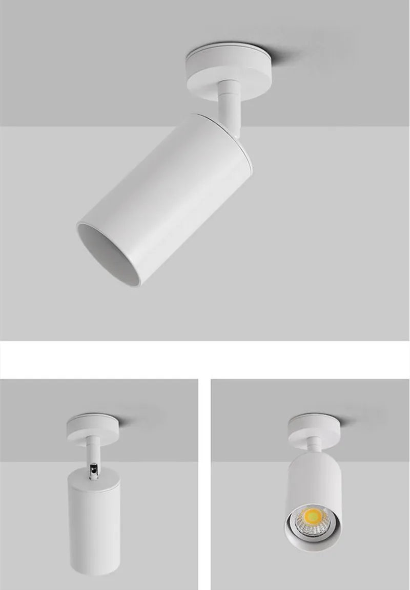 Dimmable LED downlight spot light 7w9W 12W Image wall retro wall lamp AC90V-260V ceiling lamp GU10 Indoor replaceable bulb