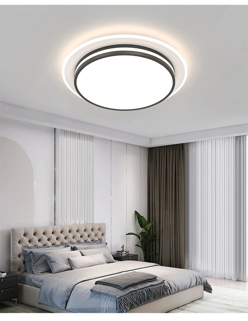 Modern Led Ceiling Lamp Shell Dimmable Aluminium for Living Dining Table Room Bedroom Ceiling Chandelier Art Minimalist Fixture