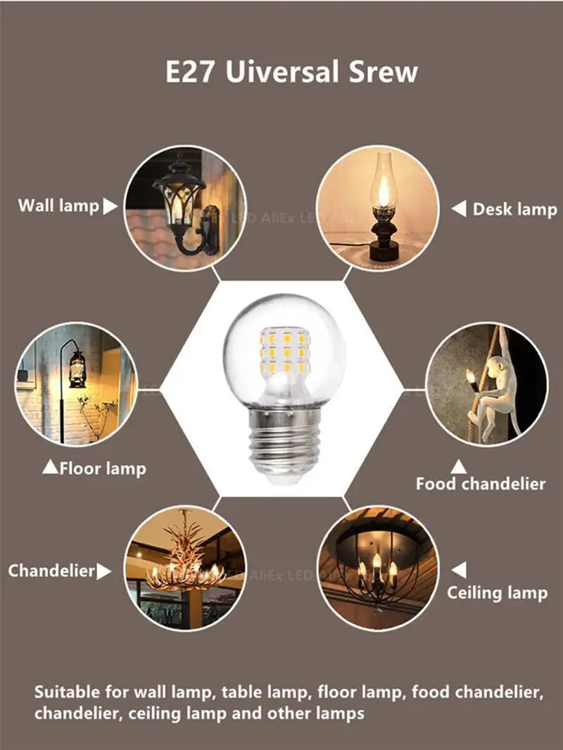 2PCS LED Bulb Lamp E27 AC220V Light Bulb Magic Beans G45 7W 9W 12W High Brightness Lampada Bombilla Spotlight Pendant Table Lamp