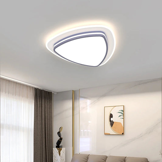 Modern Led Ceiling Lamp Shell Dimmable Aluminium for Living Dining Table Room Bedroom Ceiling Chandelier Art Minimalist Fixture