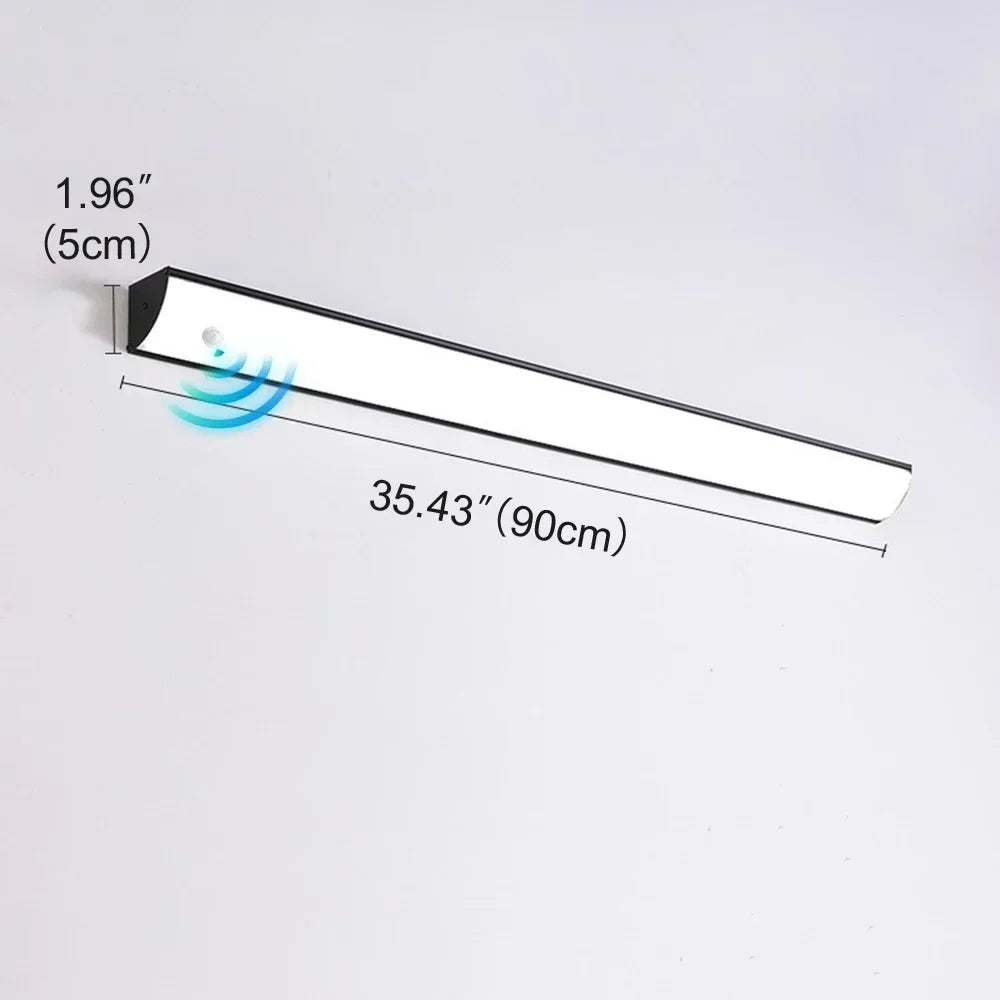 Minimalist Long Strip Outdoor Wall Lamp Exterior Wall Waterproof Modern LED Lighting Garden Villa Balcony Wall Washer  Dimmable