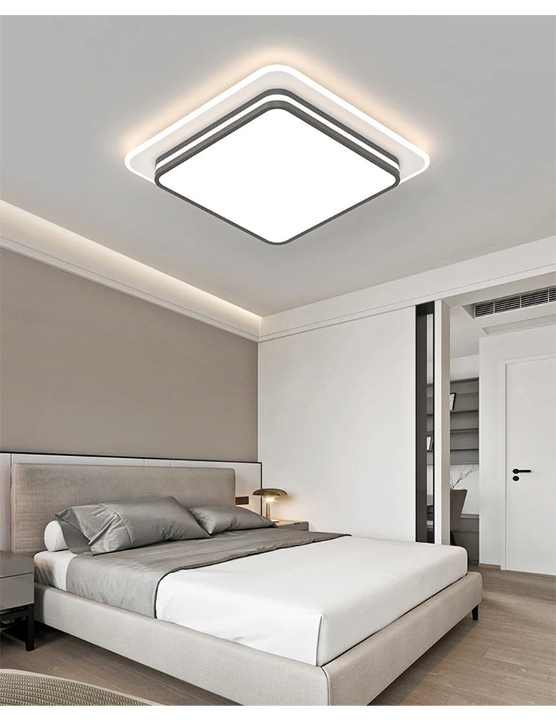 Modern Led Ceiling Lamp Shell Dimmable Aluminium for Living Dining Table Room Bedroom Ceiling Chandelier Art Minimalist Fixture