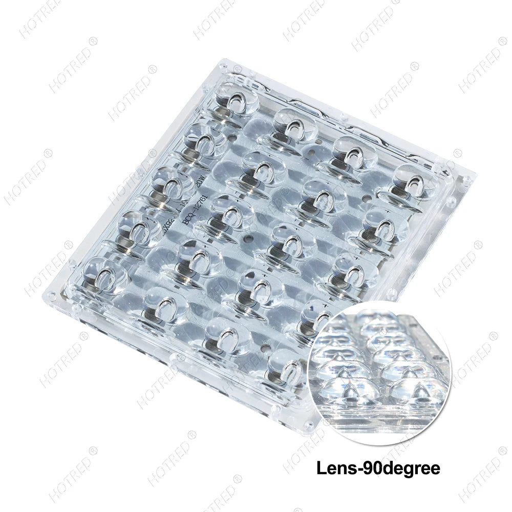 LED Aluminum PCB Board Reflector Lens Holder Base Plate Substrate For 1W 3W 20W 60W Leds Chip Bead 105*92mm For Lamp Flood Light