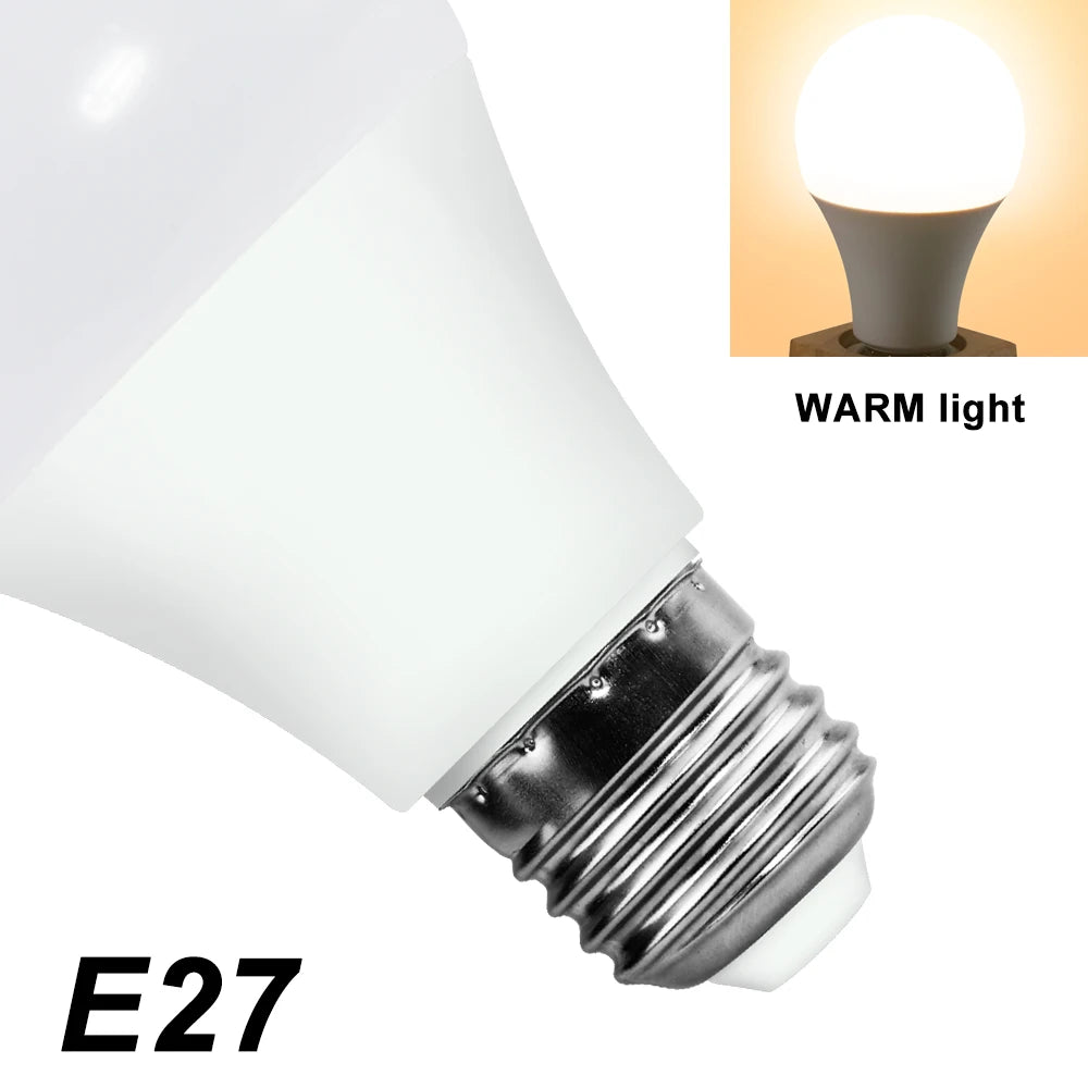 LED Bulb E27 Lamp 220V Lights E14 Spotlight 240V Lampada Leds Chandeliers 3W 6W 9W 12W 15W 18W 20W Bombillas For Home Ampoule