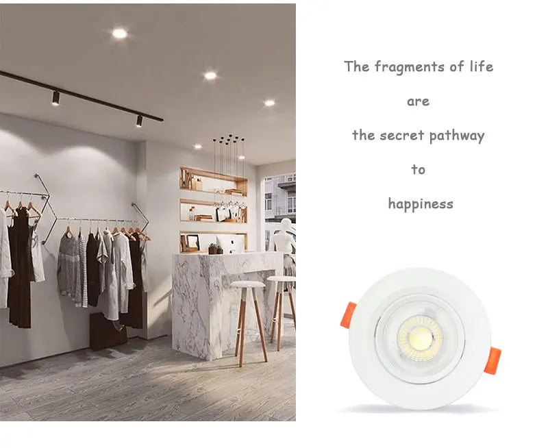 Ultrathin Led Downlight 7W 9W 12W 5W 3W 220V 110V Recessed Ceiling Light Round Square Panel Down Light Spotlight indoor Lighting