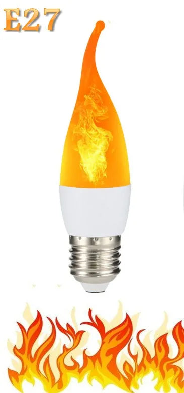 E14 E27 B22 Led Simulated Flame Bulbs 9W 85-265V Luces Home Electronic Accessories Lamp Flame light Effect Bulbs Lampada