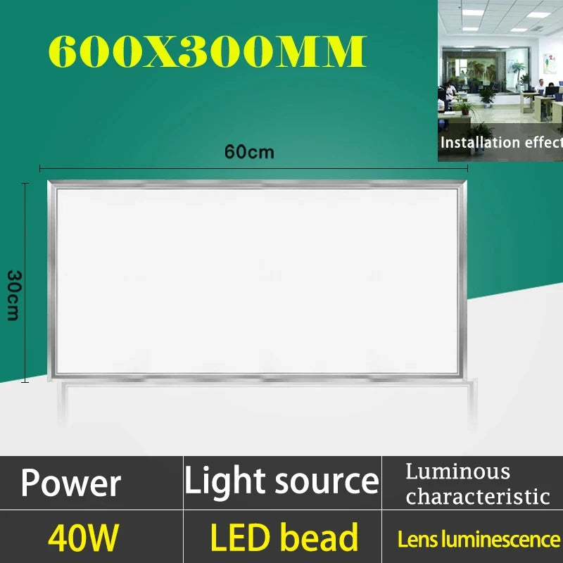 60cm Panel Led Ceiling Lights 70W Ultra-thin Led Panel Lamp for Home Decor Bedroom Indoor Lighting Square Ceiling Lamp Office