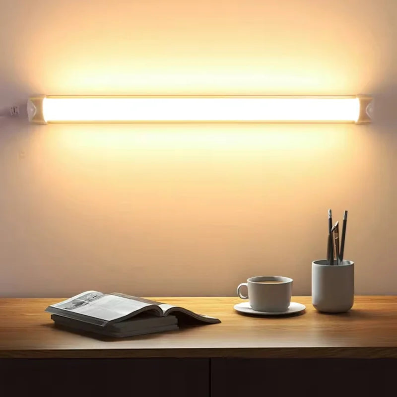 LED Tube T5 T8 Lamp 220V 230V 240V With switch Tube 28cm 57cm 5W 10W LED Wall Lamp Warm Cold White Red blue pink green