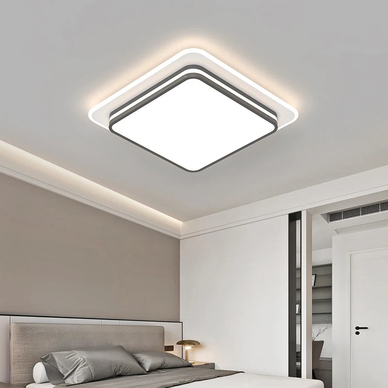 Modern Led Ceiling Lamp Shell Dimmable Aluminium for Living Dining Table Room Bedroom Ceiling Chandelier Art Minimalist Fixture