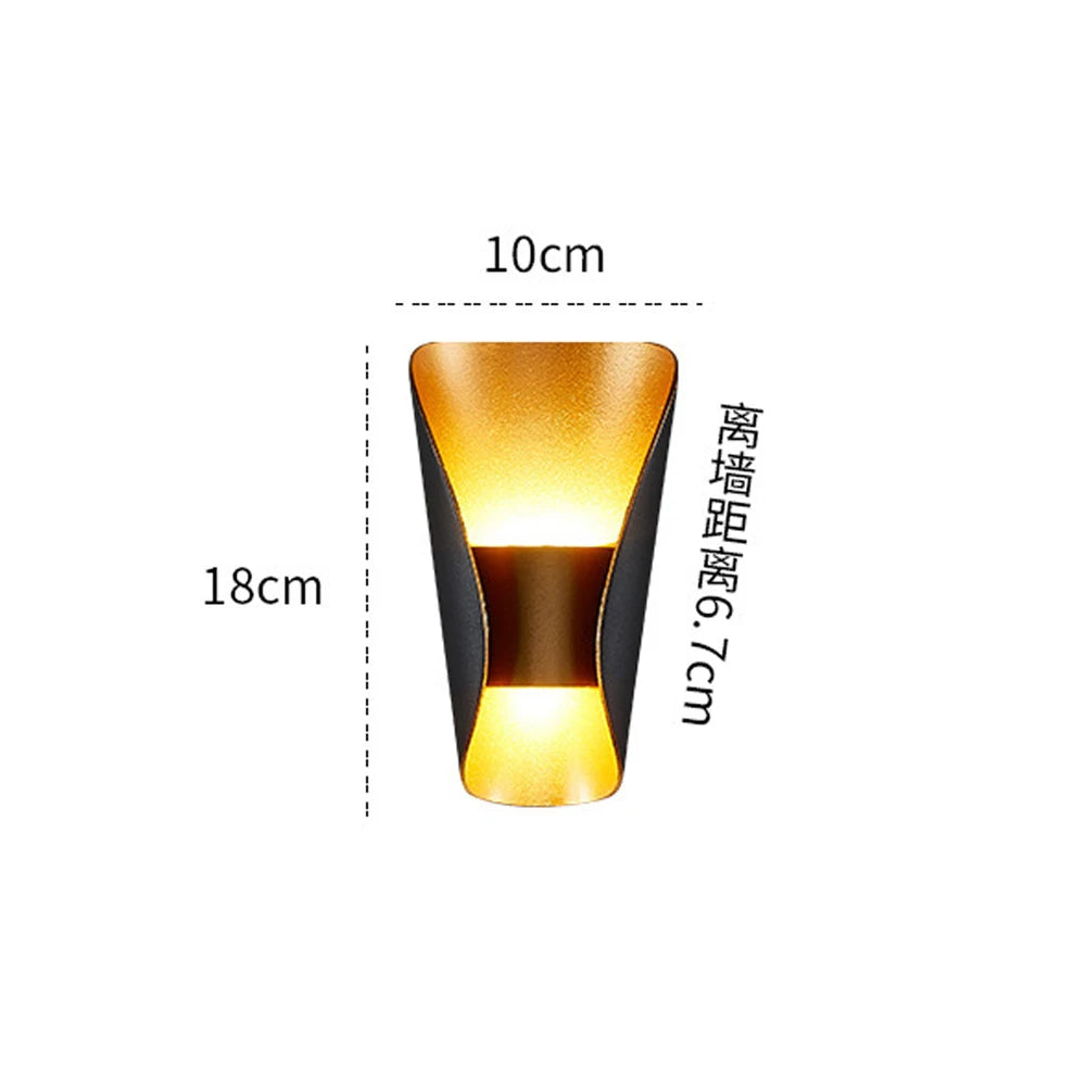 Modern minimalist LED Wall Lamps Nordic style Indoor Wall Lights Bedroom bedside Living Room Wall Sconce Simple indoor Lighting