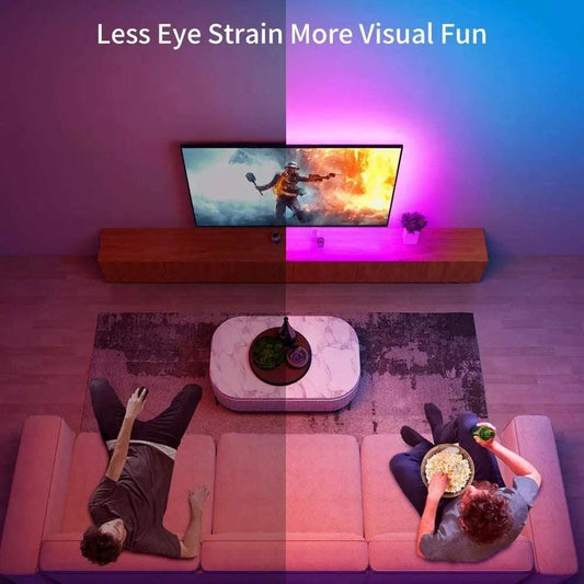 Rétroéclairage TV LED RGB - Bande Lumineuse Flexible USB avec Application Bluetooth pour Décoration de Chambre