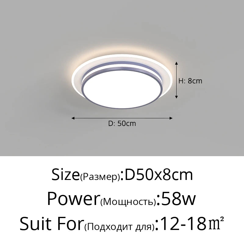 Modern Led Ceiling Lamp Shell Dimmable Aluminium for Living Dining Table Room Bedroom Ceiling Chandelier Art Minimalist Fixture