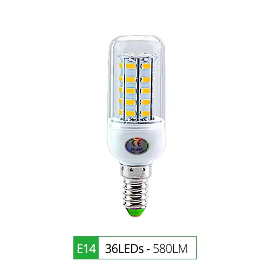 E27 LED Lamp E14 LED SMD 5730 220V Corn Light Bulbs 24 36 56 72LEDs Lamparas LED Chandelie For Home Decoration Ampoule Led Light