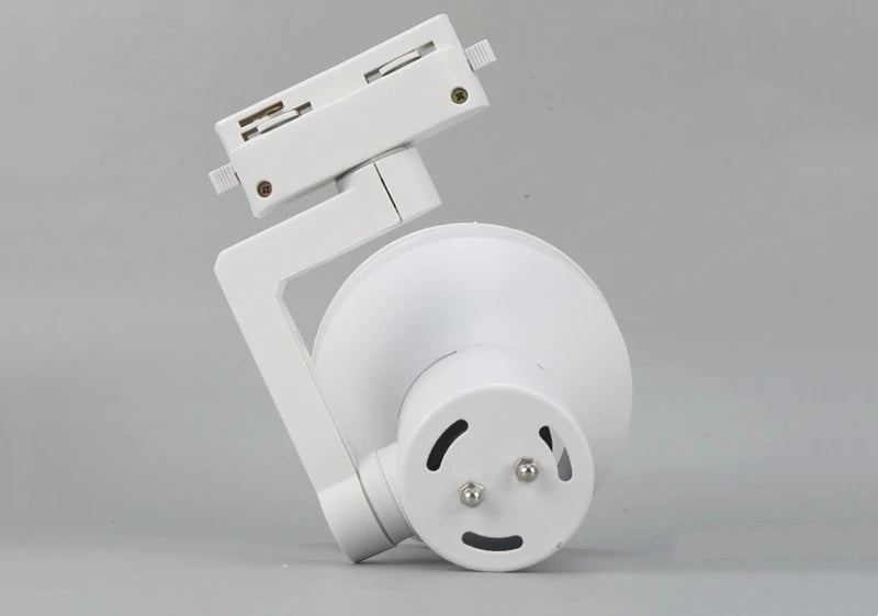 PAR30 LED E27 Track Light Bracket Base 2-Wires Rail Ceiling Lamps Holder Clothing Store Living Room Replaceable Spotlight Socket