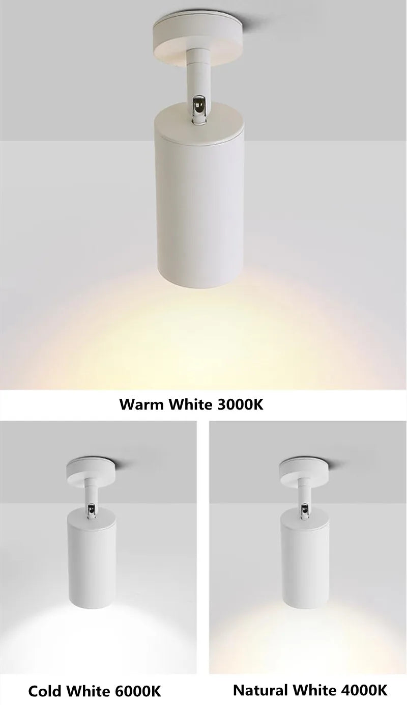 Dimmable LED downlight spot light 7w9W 12W Image wall retro wall lamp AC90V-260V ceiling lamp GU10 Indoor replaceable bulb