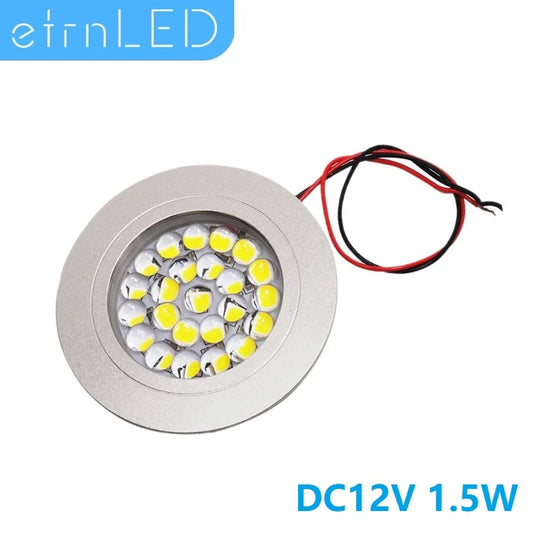 etrnLED Ceiling Led Spot Light Round Mini Focus 12V Ultra Thin Dimmable Built In Lamps Indoor Home Showcase Cabinet Downlight