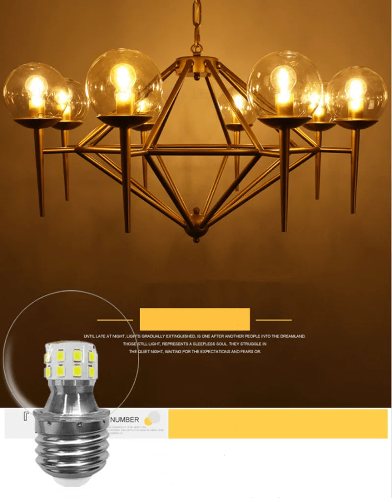 2PCS LED Bulb Lamp E27 AC220V Light Bulb Magic Beans G45 7W 9W 12W High Brightness Lampada Bombilla Spotlight Pendant Table Lamp