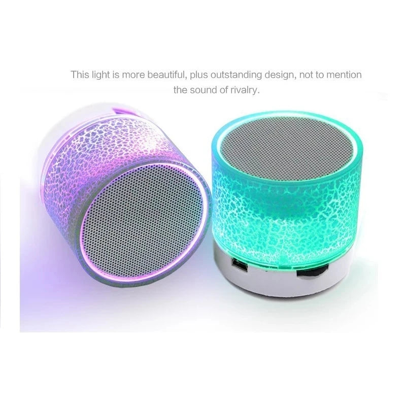 LED Light Crack Wirless Bluetooth Speaker Outdoor Sound Box Small Protable Speaker for All Smartphones MP3 Music Sound Column