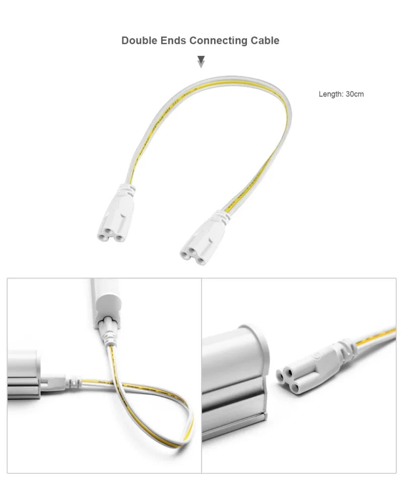 LED Tube T5 T8 Lamp 220V 230V 240V With switch Tube 28cm 57cm 5W 10W LED Wall Lamp Warm Cold White Red blue pink green