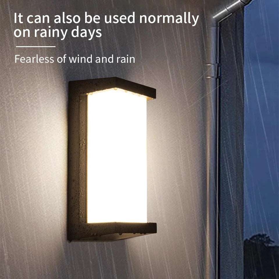 LED Outdoor Wall Light PIR Motion Sensor Wall lamp AC110V 220V Waterproof Modern Indoor Home Balcony Porch Garden Decoration