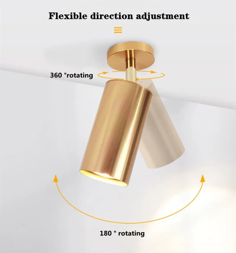 Dimmable LED downlight spot light 7w9W 12W Image wall retro wall lamp AC90V-260V ceiling lamp GU10 Indoor replaceable bulb