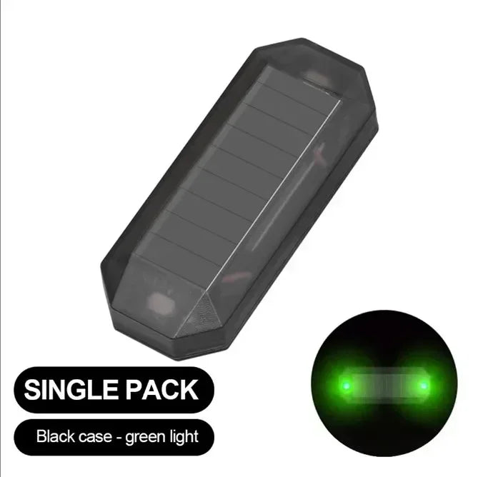 Mini LED Solar Power Car Warning Light Night Security Simulated Alarm Wireless Anti-Theft Caution Lamp Strobe Dummy Alarm Lamp