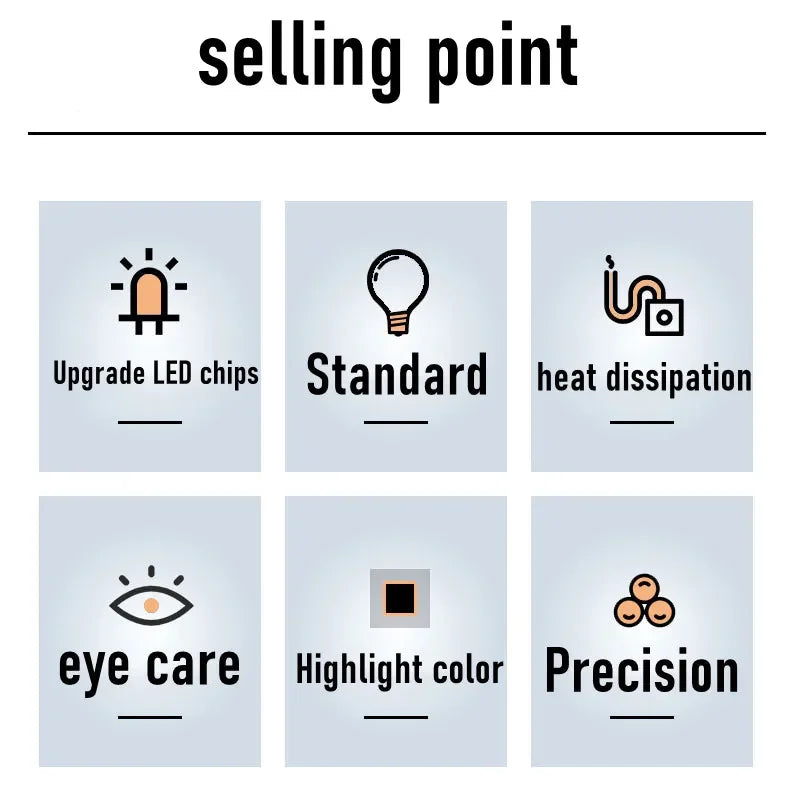 100W E27 LED Screw Mouth Light 220V High Brightness Light Bulb White Light Eye Protection Non Flickering High Heat Dissipation