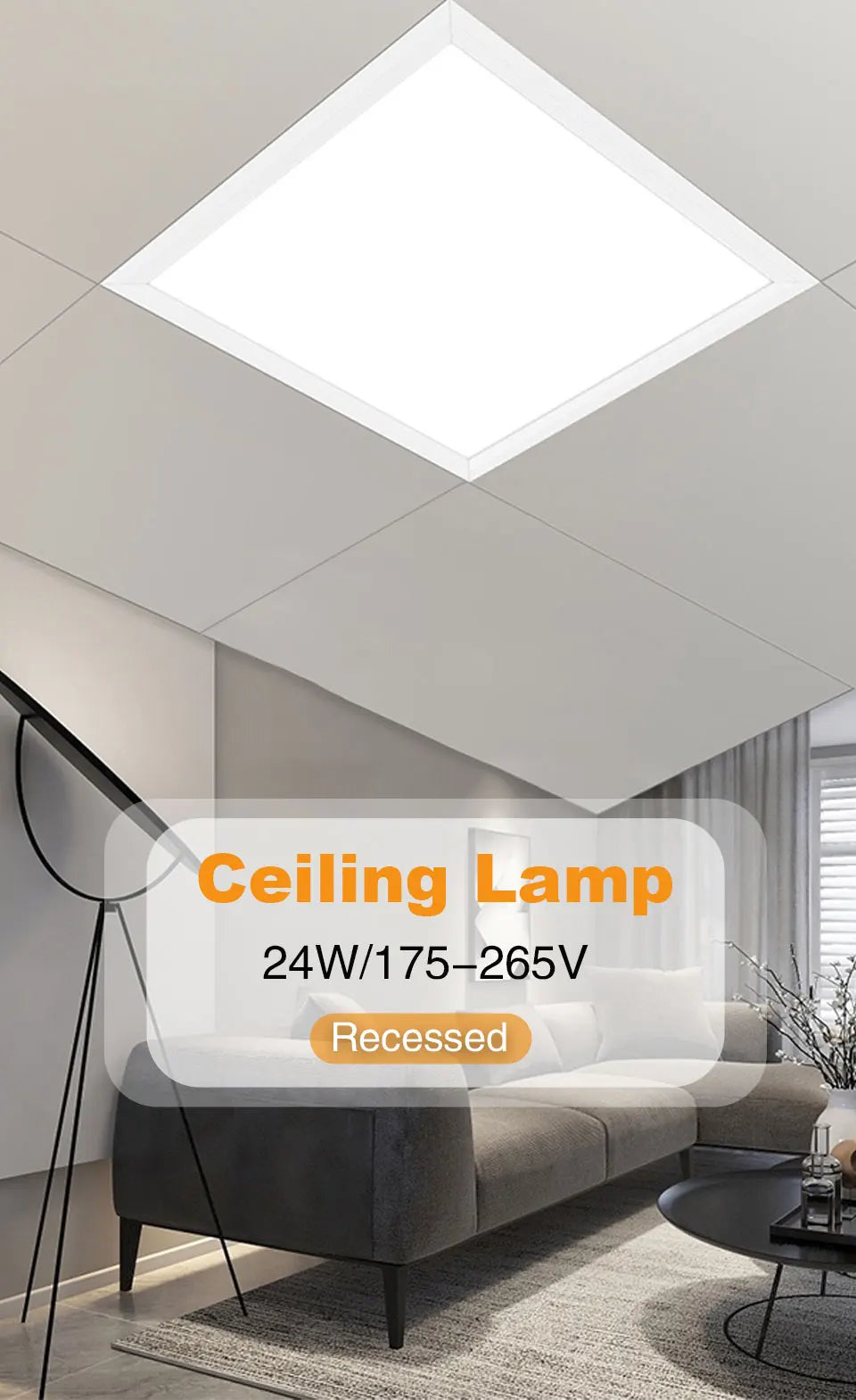 LED Ceiling Light 220V 24W Waterproof Dustproof Three Proof Light Bedroom Bathroom Dining Room Kitchen Indoor Lighting Fixtures