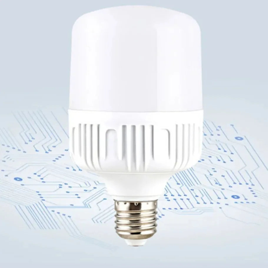 100W E27 LED Screw Mouth Light 220V High Brightness Light Bulb White Light Eye Protection Non Flickering High Heat Dissipation