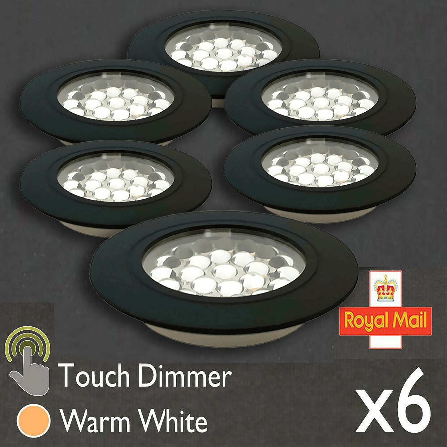 12V Led Touch Sensitive on/Off Lights Boat Caravan Motorhome Warm Spot Light Warm White LED Touch Light with Wires Signal Lamp