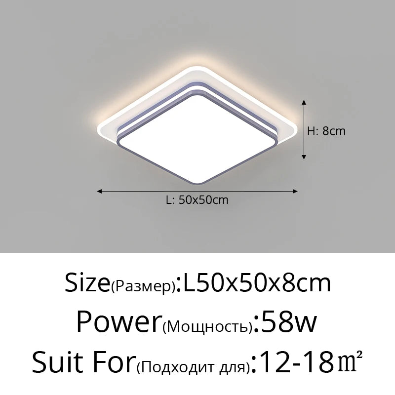 Modern Led Ceiling Lamp Shell Dimmable Aluminium for Living Dining Table Room Bedroom Ceiling Chandelier Art Minimalist Fixture