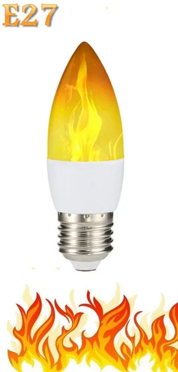 E14 E27 B22 Led Simulated Flame Bulbs 9W 85-265V Luces Home Electronic Accessories Lamp Flame light Effect Bulbs Lampada