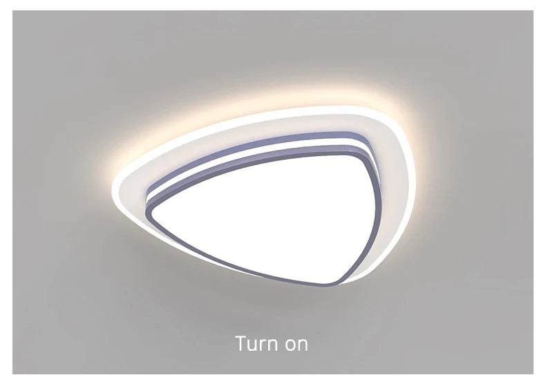 Modern Led Ceiling Lamp Shell Dimmable Aluminium for Living Dining Table Room Bedroom Ceiling Chandelier Art Minimalist Fixture