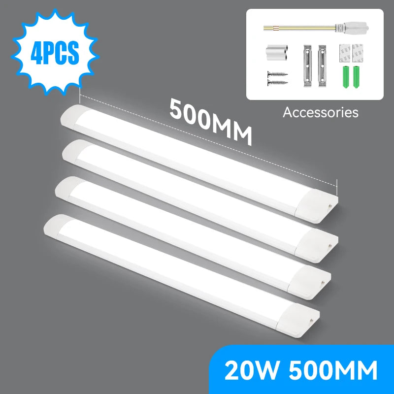 Led Tube Light 85-265v 10W 20W Led Bar Lamp 30/50CM Tube Ceiling Wall Lamps Home Indoor Lighting Fixture For Kitchen Bedroom