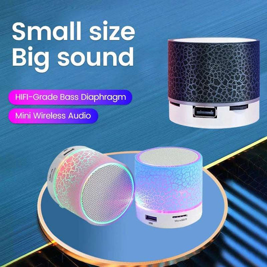 LED Light Crack Wirless Bluetooth Speaker Outdoor Sound Box Small Protable Speaker for All Smartphones MP3 Music Sound Column