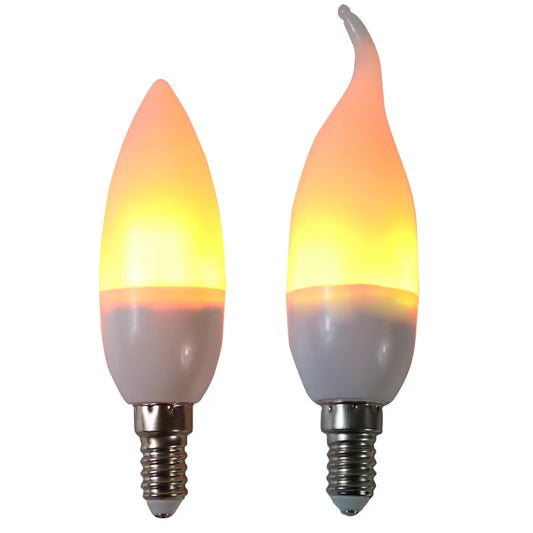 E14 E27 B22 Led Simulated Flame Bulbs 9W 85-265V Luces Home Electronic Accessories Lamp Flame light Effect Bulbs Lampada