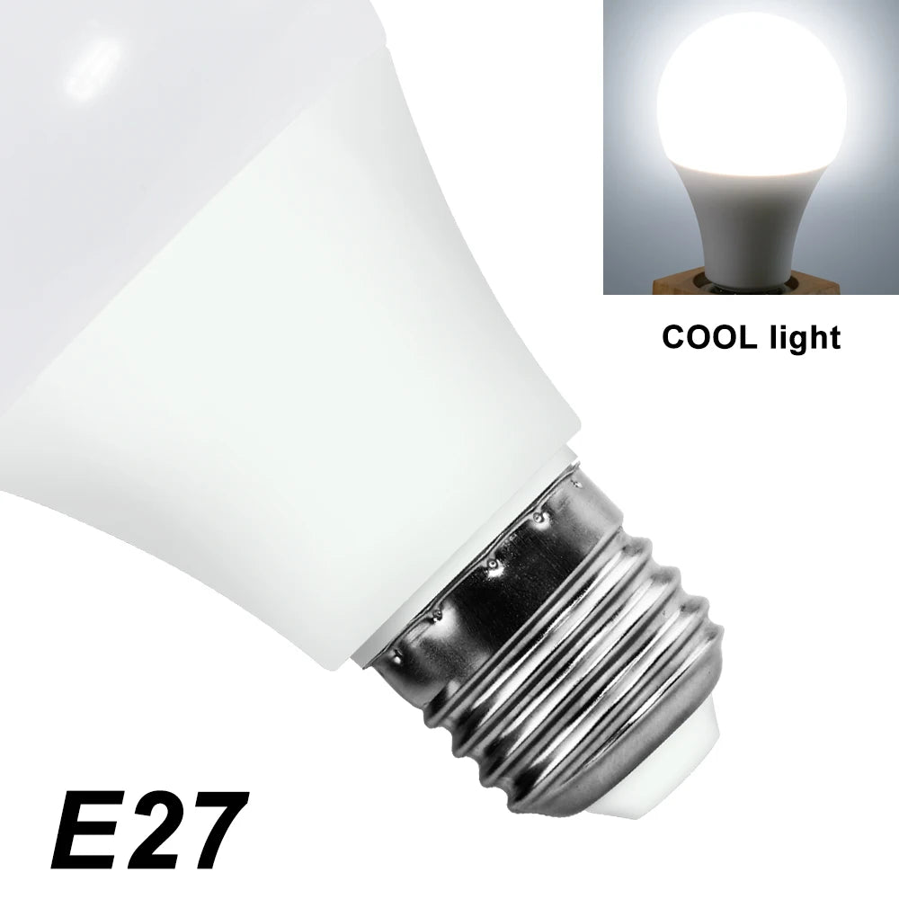 LED Bulb E27 Lamp 220V Lights E14 Spotlight 240V Lampada Leds Chandeliers 3W 6W 9W 12W 15W 18W 20W Bombillas For Home Ampoule