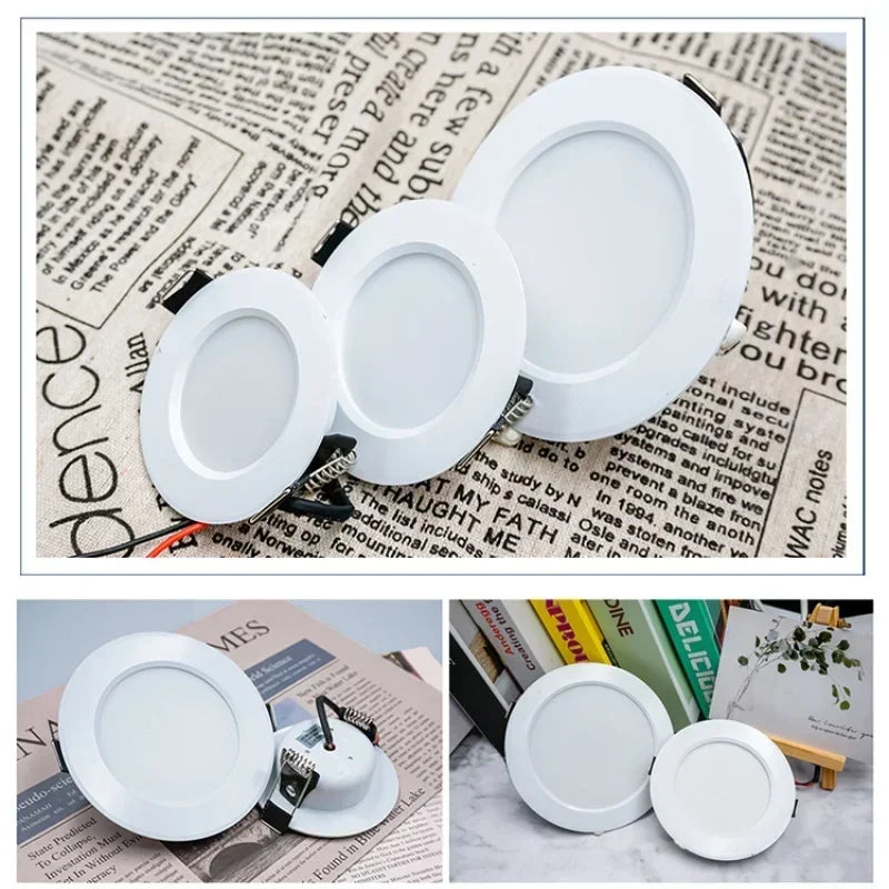 1-10pcs Led Recessed Downlight AC 220V Led Decoration Round Ceiling Lamp 3W 5W 7W 9W 12W 15W LED Spot Light FOR Indoor Lighting
