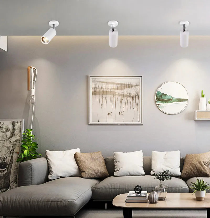 Dimmable LED downlight spot light 7w9W 12W Image wall retro wall lamp AC90V-260V ceiling lamp GU10 Indoor replaceable bulb