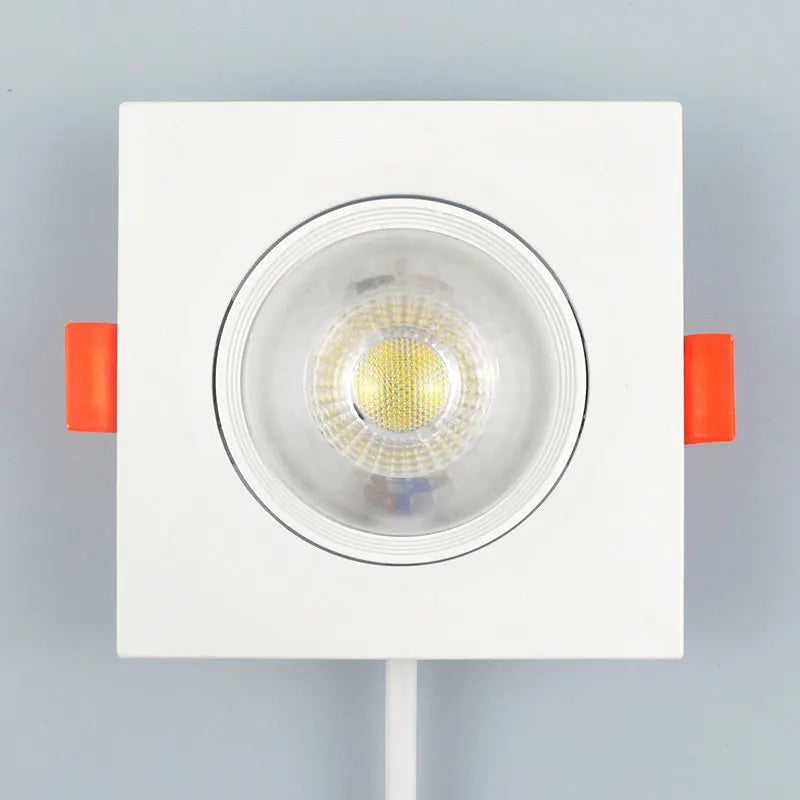 Ultrathin Led Downlight 7W 9W 12W 5W 3W 220V 110V Recessed Ceiling Light Round Square Panel Down Light Spotlight indoor Lighting