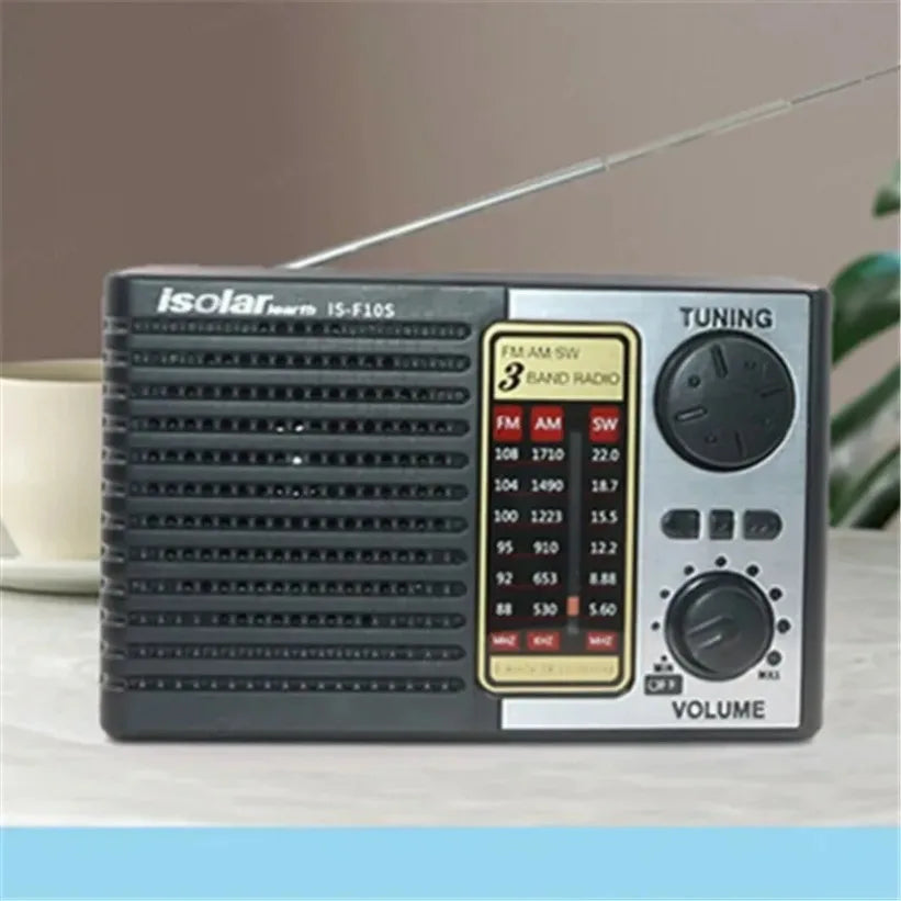 Wireless Bluetooth Speaker LED Flashlight FM AM SW Radio Solar Charging Emergency Radio TF Card Full Band High Sensitivity